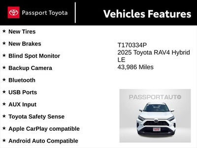 2025 Toyota RAV4 Hybrid LE