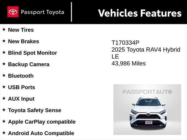 2025 Toyota RAV4 Hybrid LE