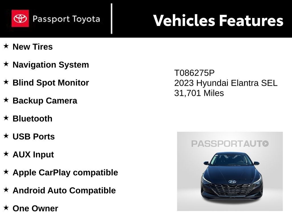 2023 Hyundai Elantra SEL