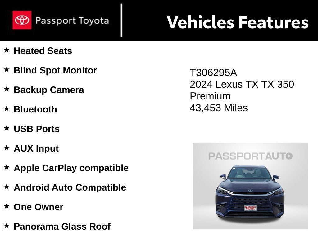 2024 Lexus TX 350 Premium