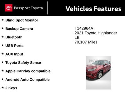 2021 Toyota Highlander LE