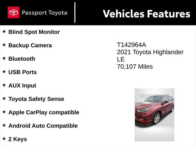2021 Toyota Highlander LE
