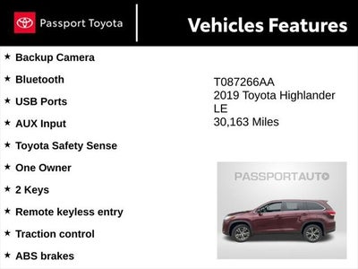 2019 Toyota Highlander LE