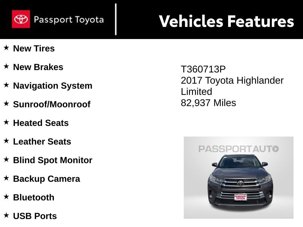 2017 Toyota Highlander Limited