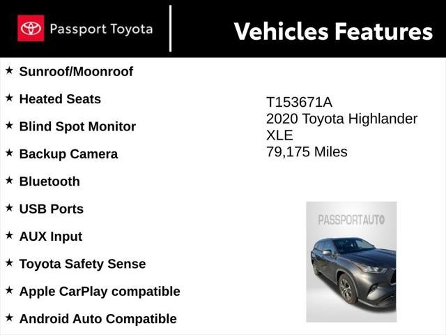 2020 Toyota Highlander XLE