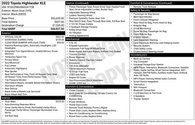 2022 Toyota Highlander XLE