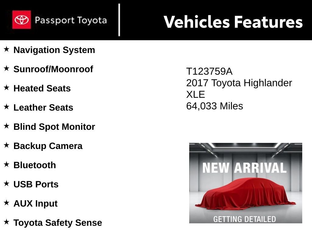 2017 Toyota Highlander XLE