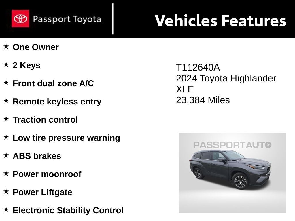 2024 Toyota Highlander XLE