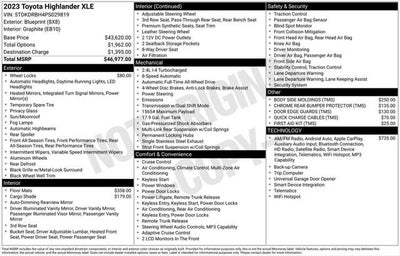 2023 Toyota Highlander XLE