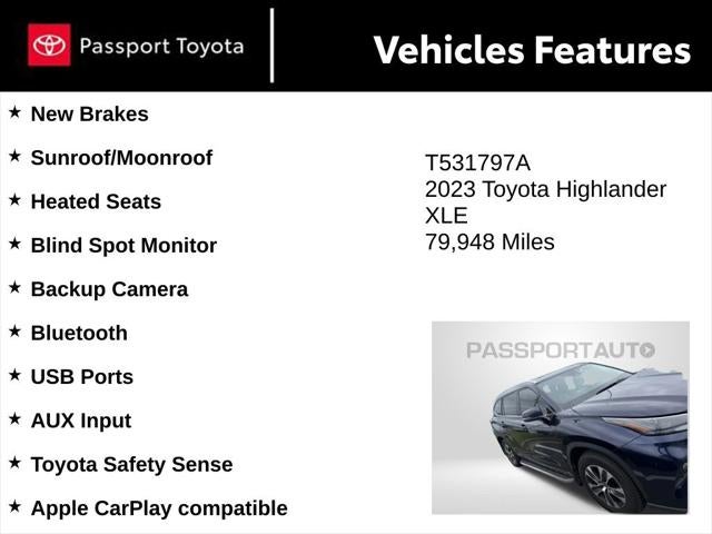 2023 Toyota Highlander XLE