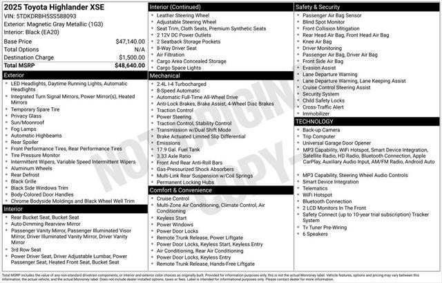 2025 Toyota Highlander XSE - Photo 10