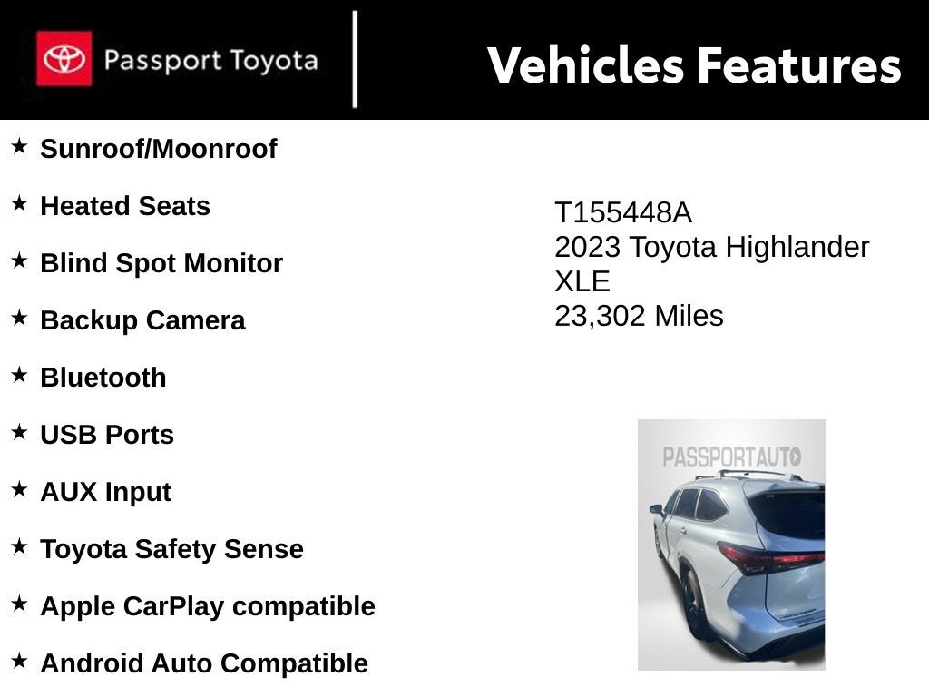 2023 Toyota Highlander XLE