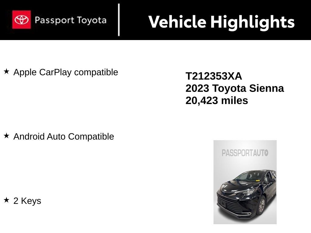 2023 Toyota Sienna XLE