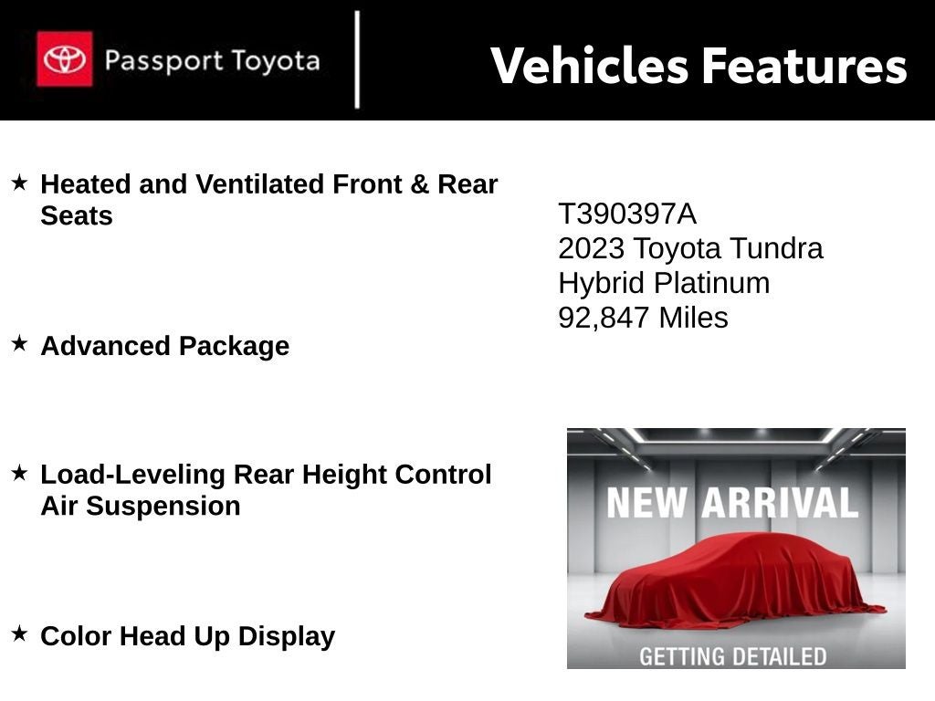 2023 Toyota Tundra Hybrid Platinum