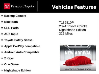 2024 Toyota Corolla SE Nightshade