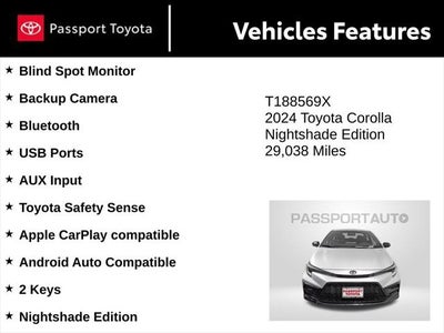2024 Toyota Corolla SE Nightshade