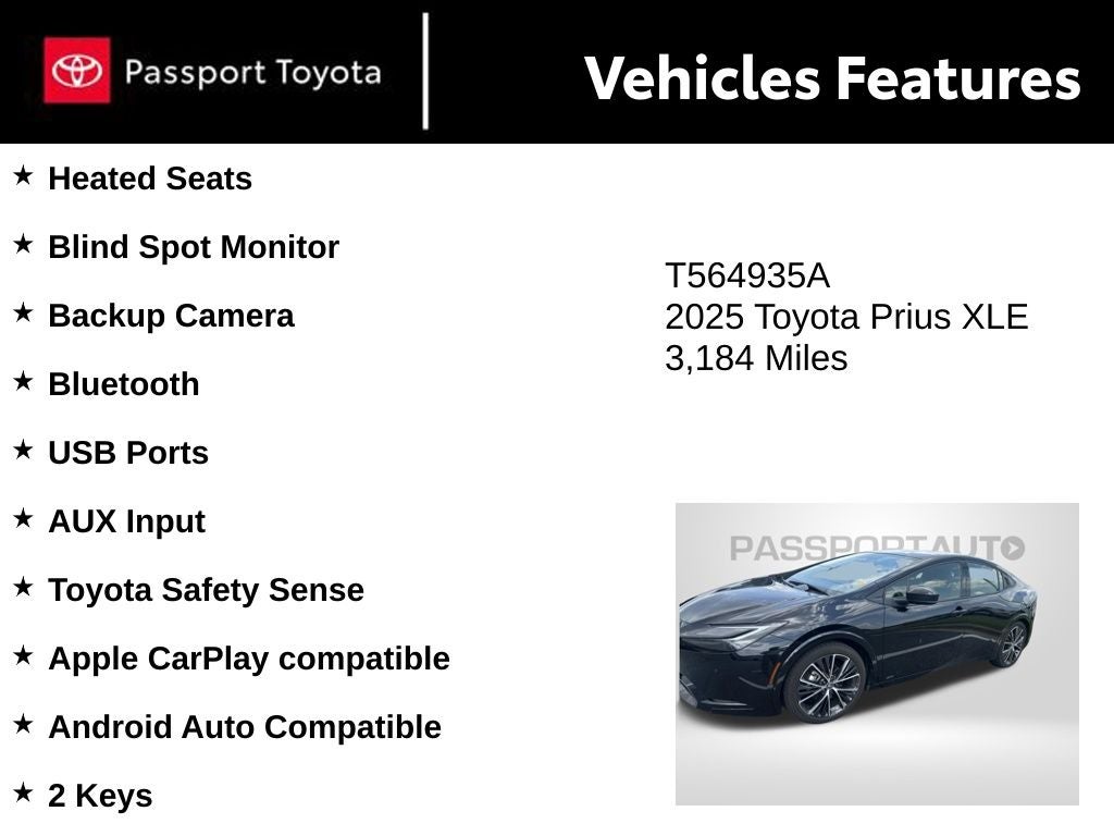 2025 Toyota Prius XLE