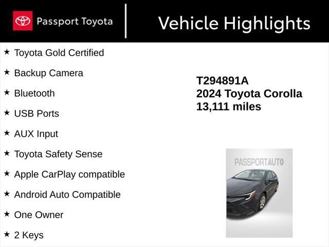 2024 Toyota Corolla Hybrid LE