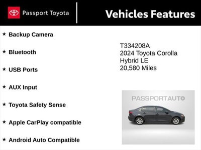 2024 Toyota Corolla Hybrid LE