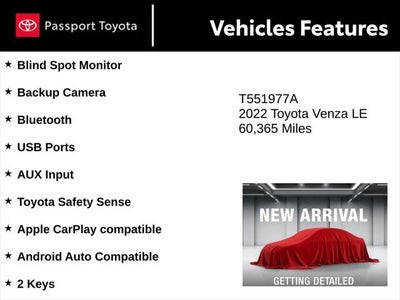 2022 Toyota Venza LE