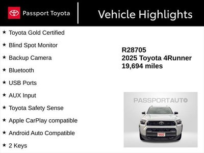 2025 Toyota 4Runner SR5