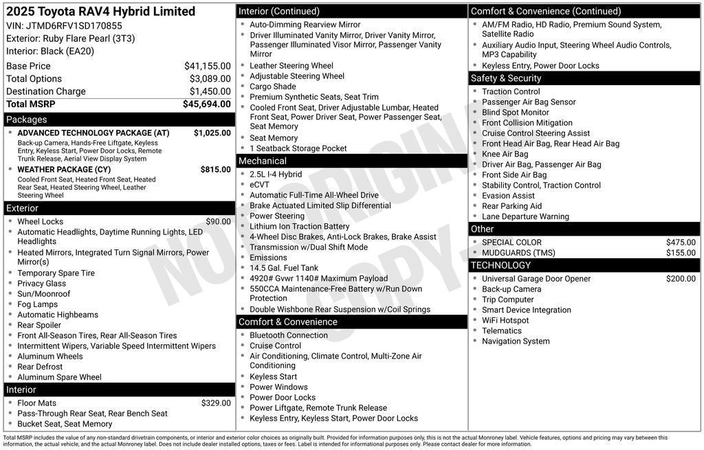 2025 Toyota RAV4 Hybrid Limited