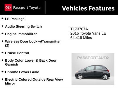 2015 Toyota Yaris LE