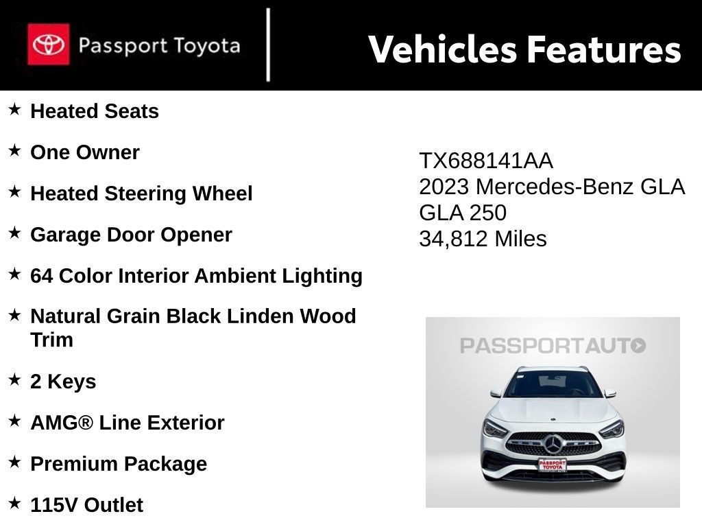 2023 Mercedes-Benz GLA GLA 250 4MATIC®