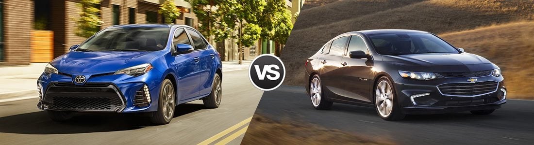 Compare 2017 Toyota Corolla vs Chevy Malibu